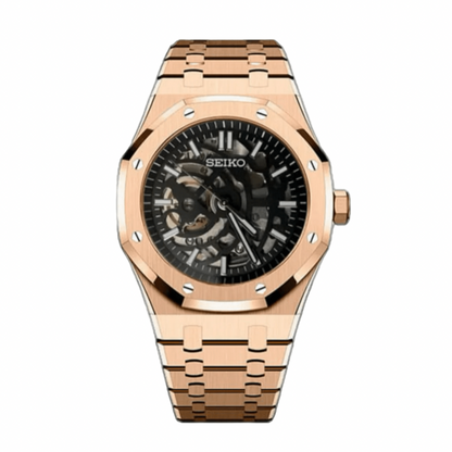 Royal Seikoak  |  Rose  Gold Skeleton