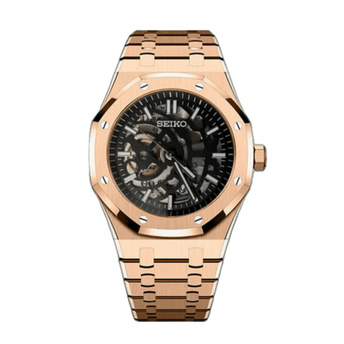 Royal Seikoak  |  Rose  Gold Skeleton
